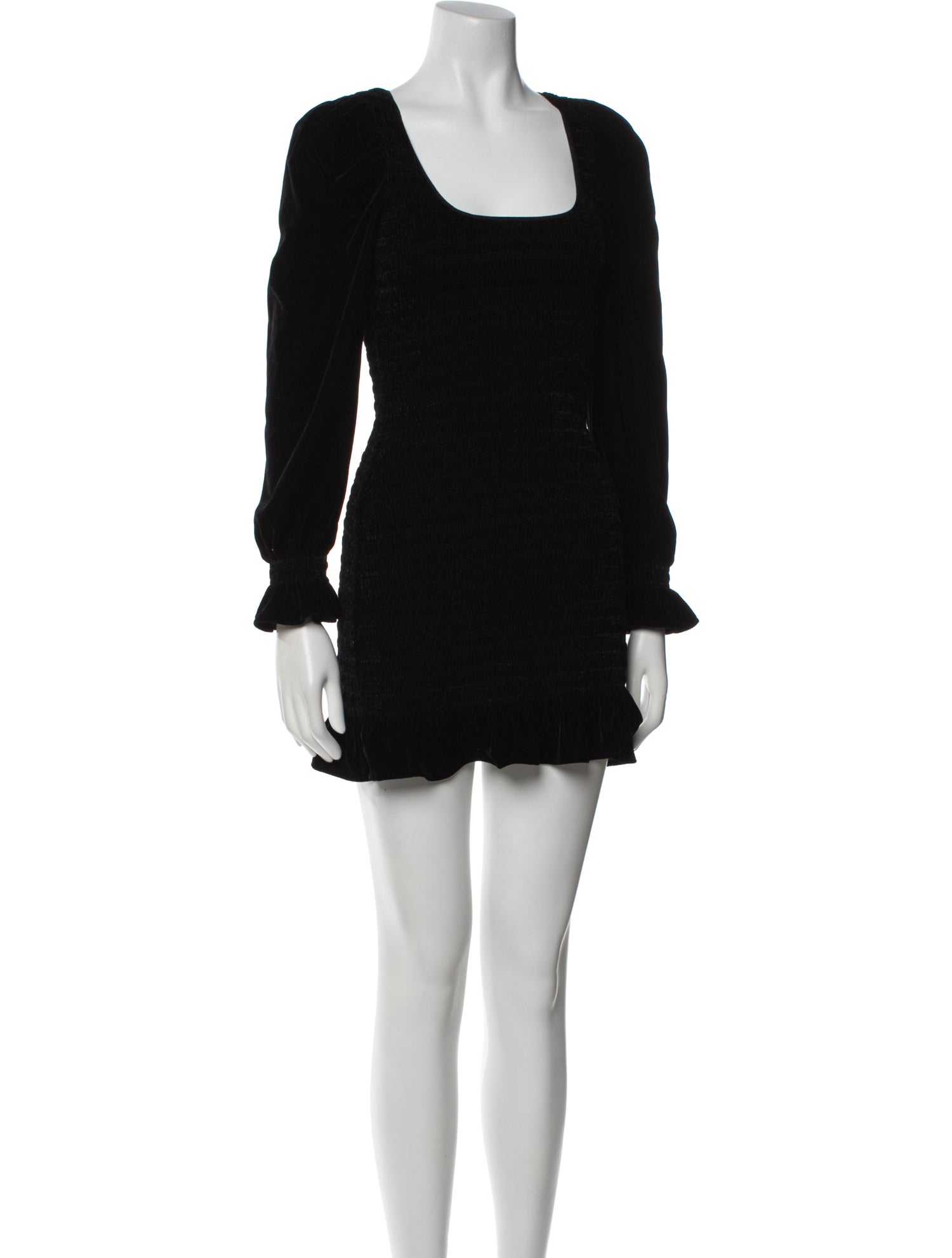 LoveShackFancy Scoop Neck Mini Dress