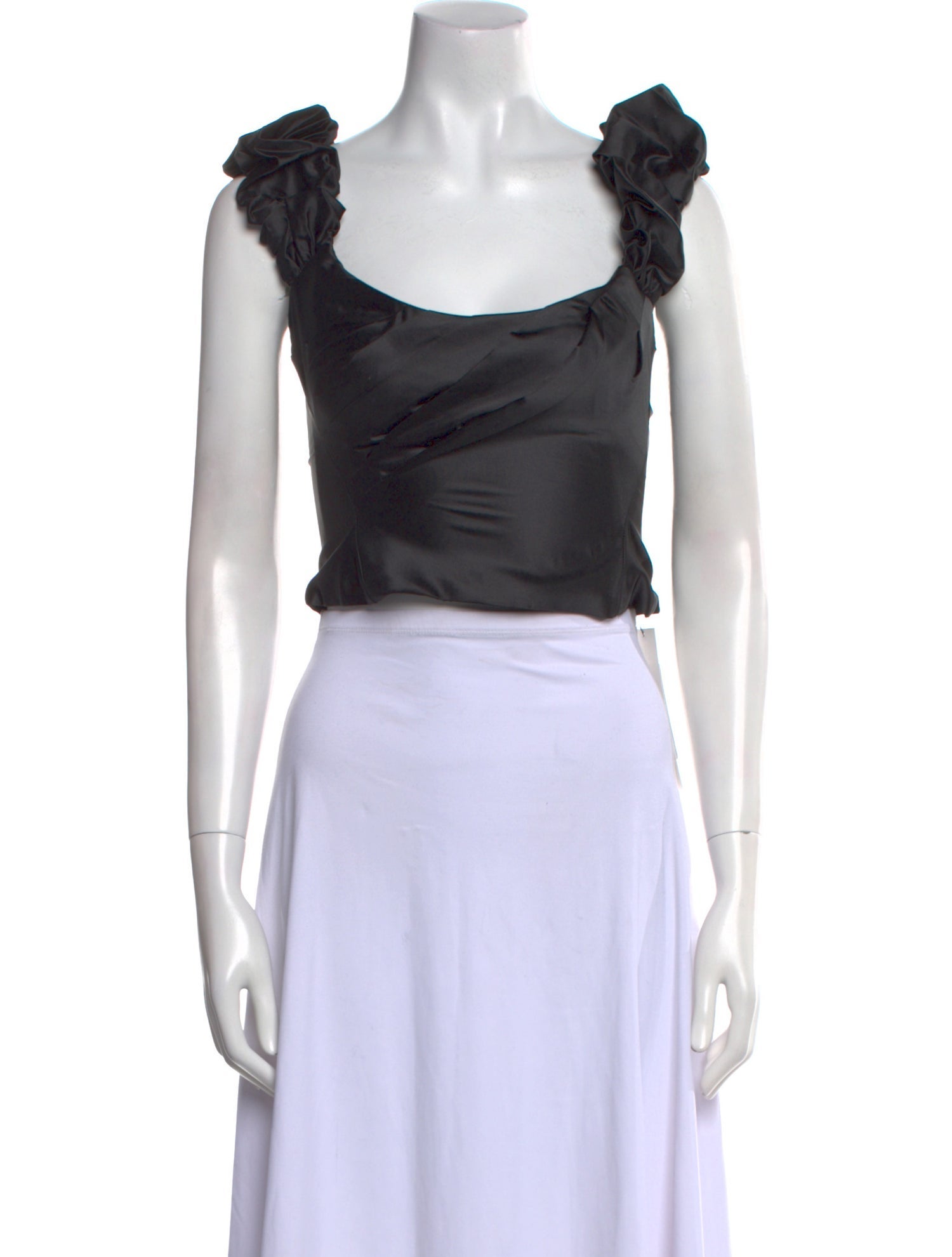LoveShackFancy Square Neckline Sleeveless Crop Top w/ Tags