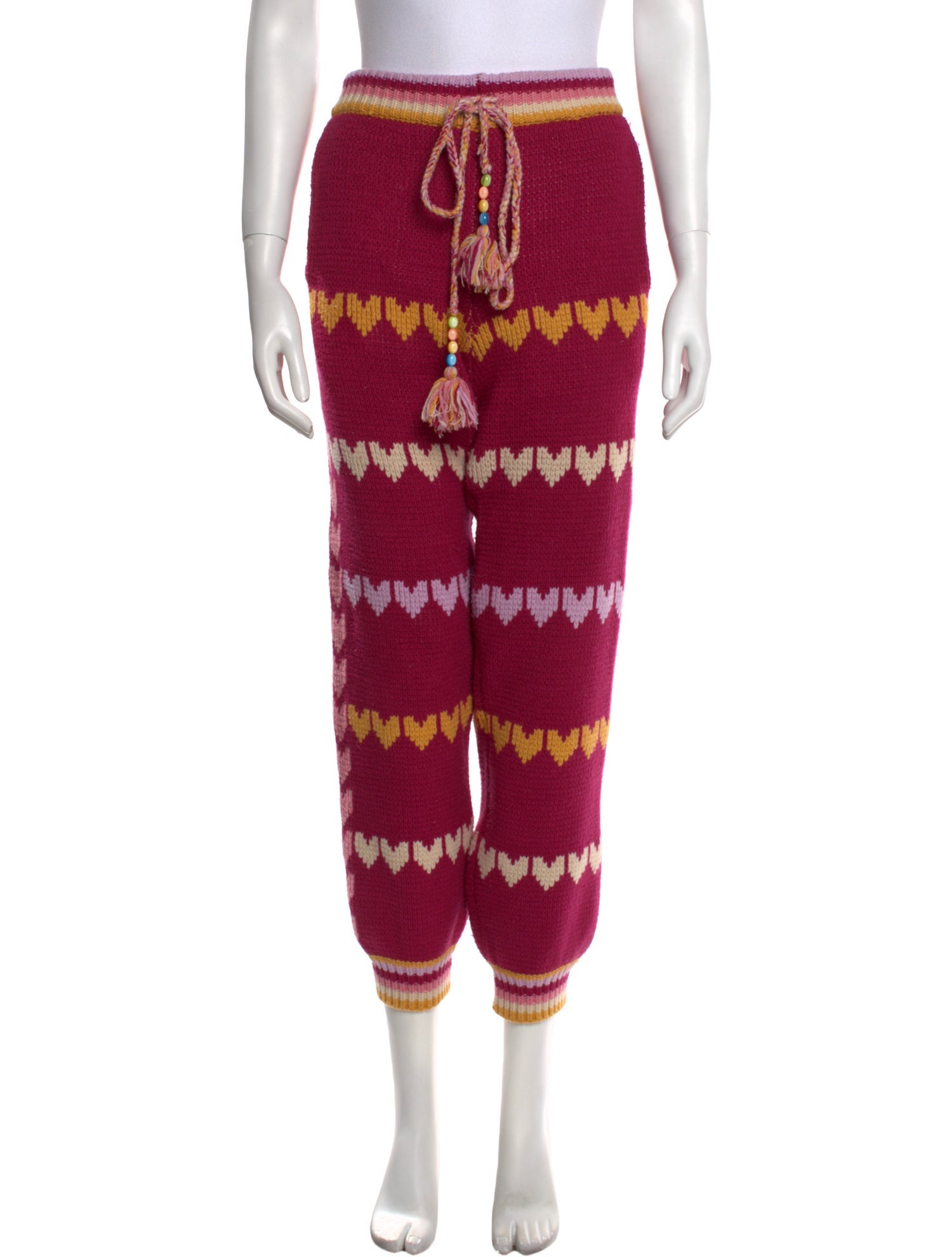 LoveShackFancy Printed Skinny Leg Pants