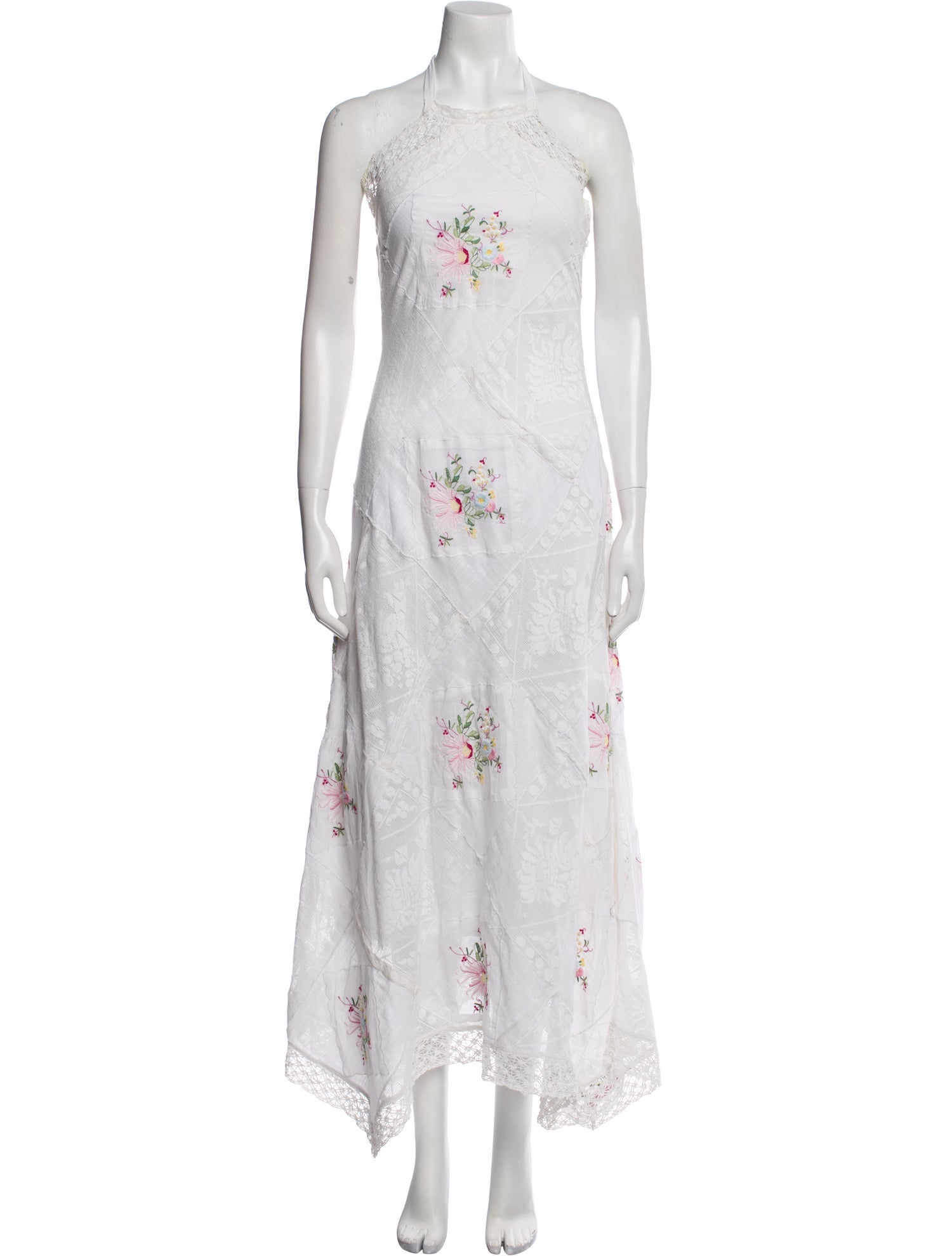 LoveShackFancy Floral Print Long Dress