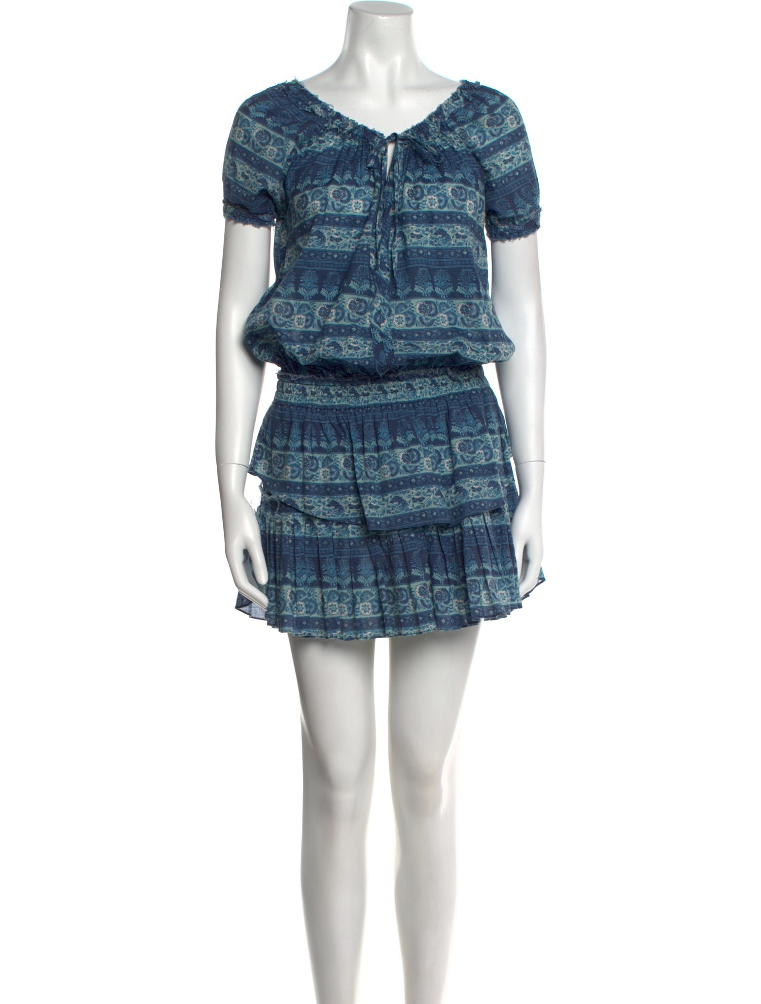 LoveShackFancy Printed Mini Dress