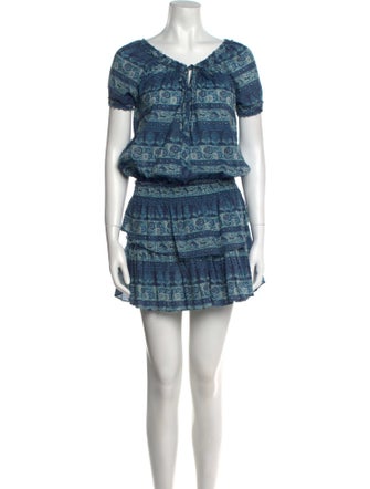 LoveShackFancy Printed Mini Dress