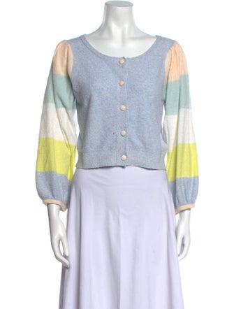 LoveShackFancy Printed Scoop Neck Sweater