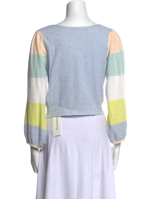 LoveShackFancy Printed Scoop Neck Sweater