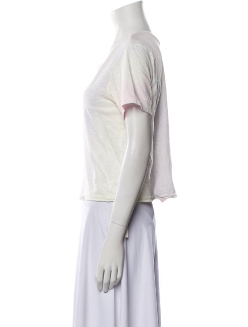 LoveShackFancy Scoop Neck Short Sleeve T-Shirt