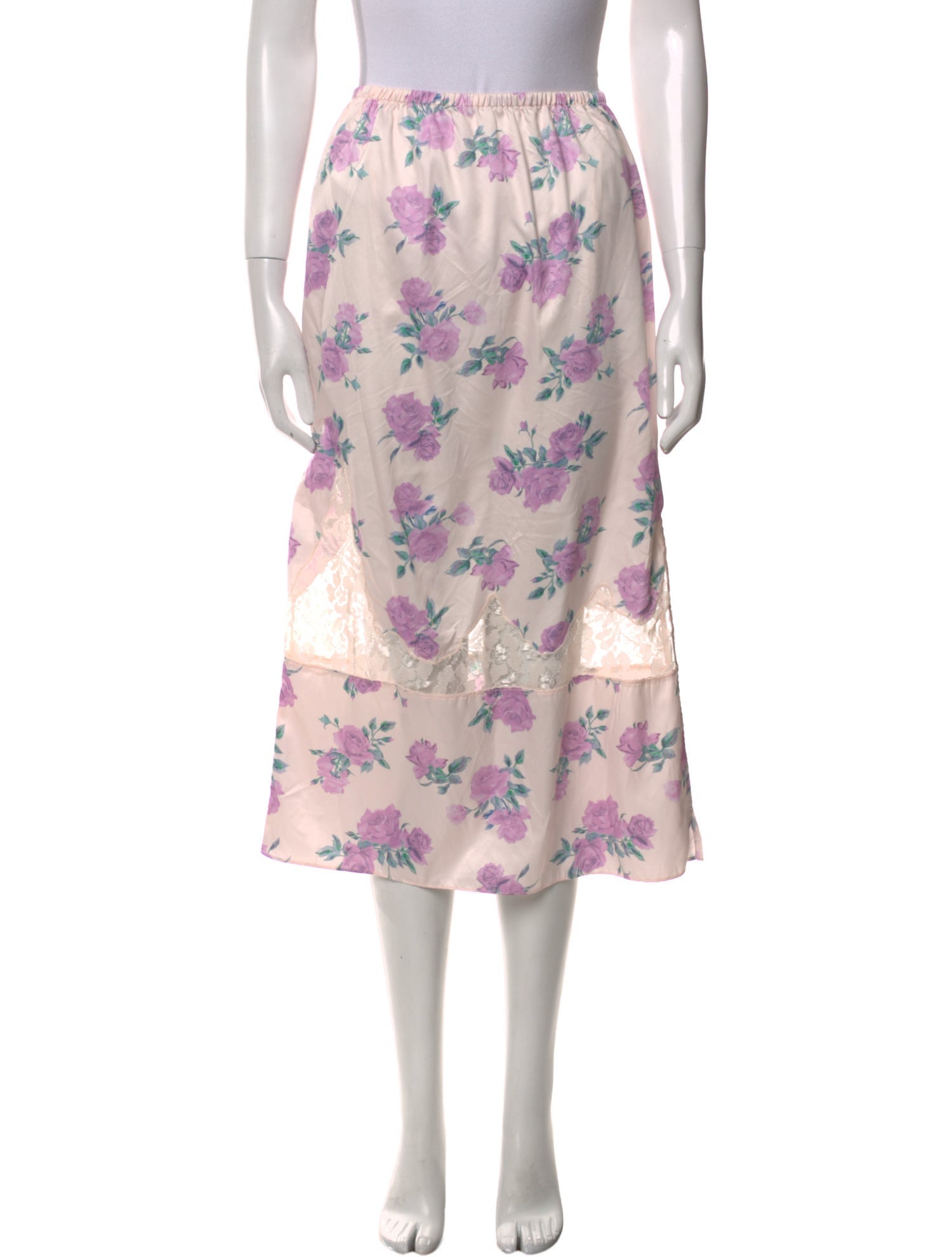 LoveShackFancy Floral Print Midi Length Skirt w/ Tags