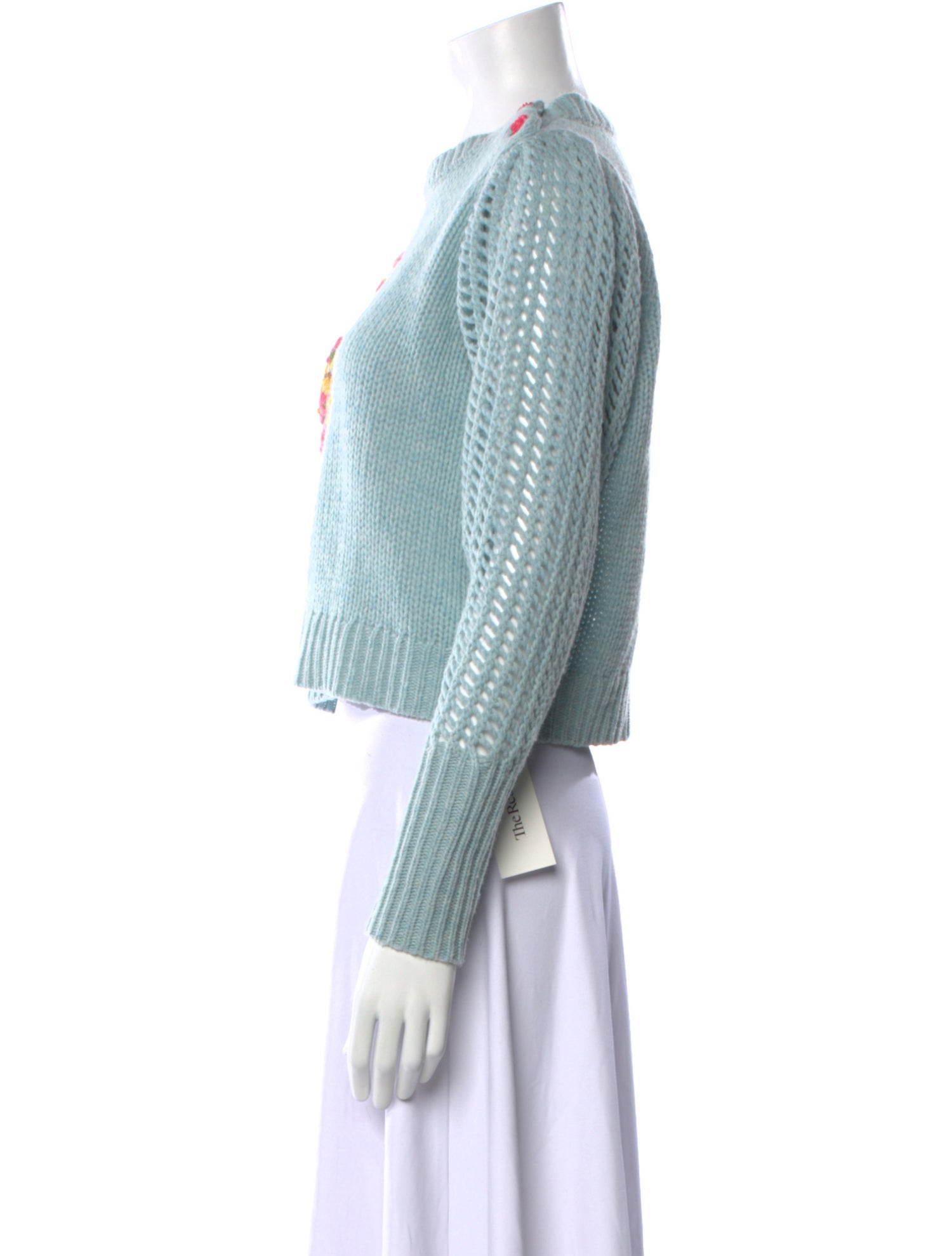 LoveShackFancy Lambswool Graphic Print Sweater