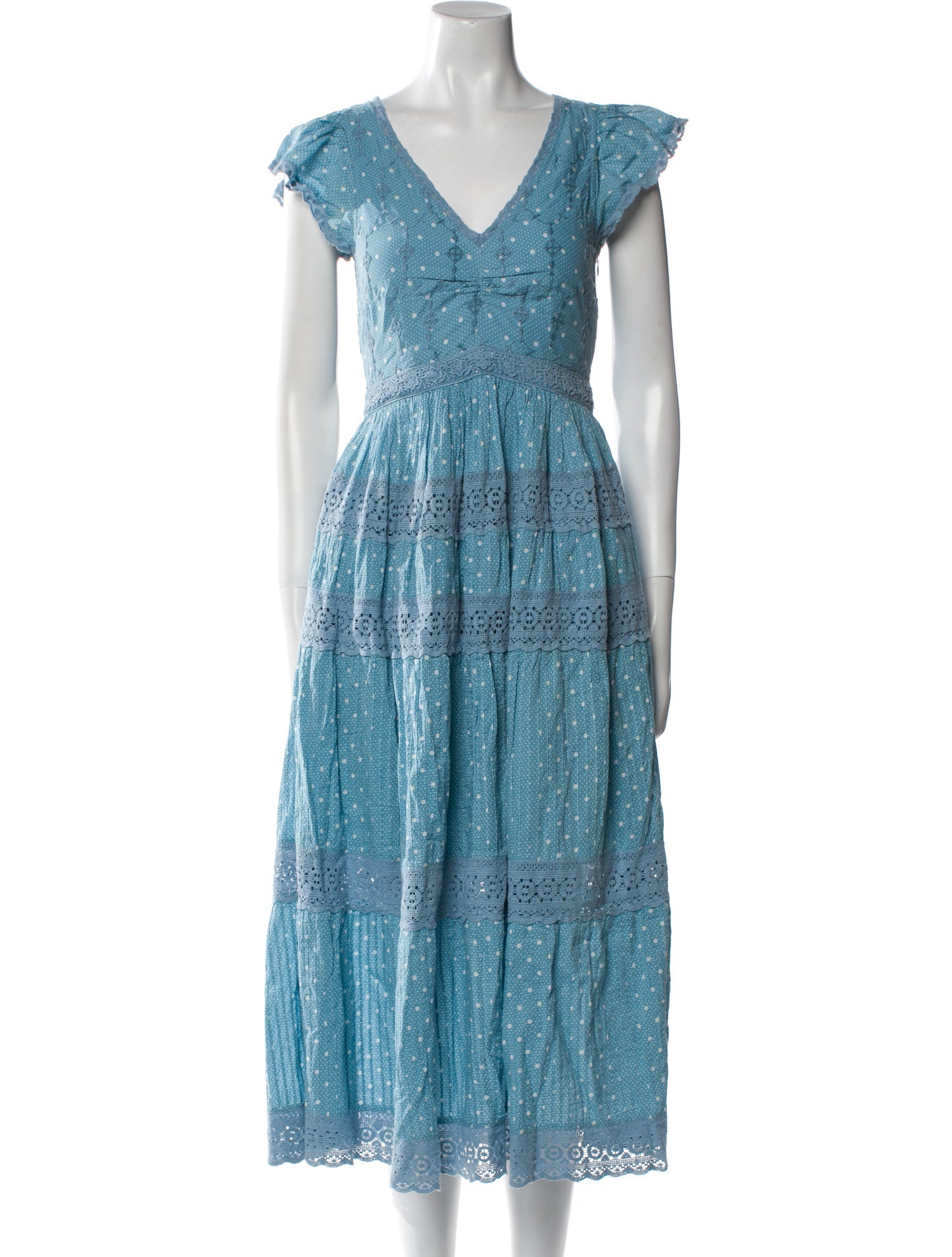 LoveShackFancy Paisley Print Long Dress