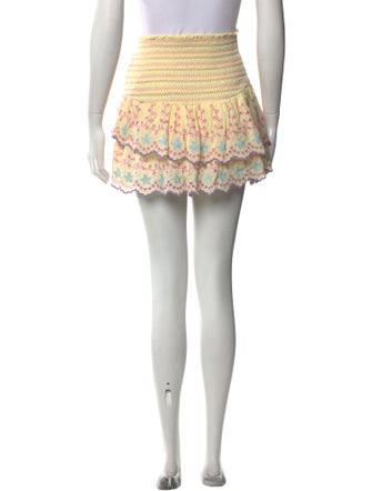 LoveShackFancy Patterned Mini Skirt