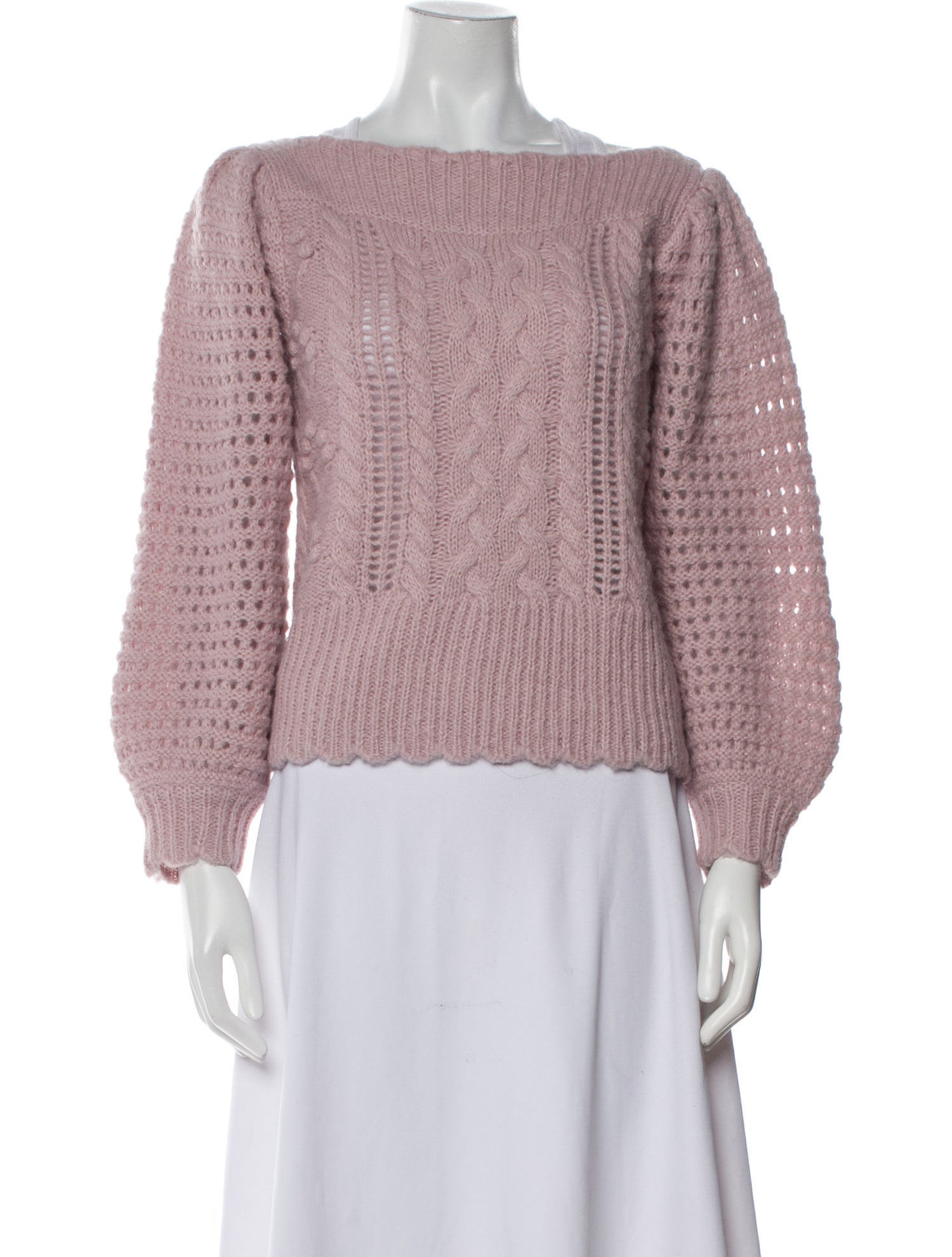 LoveShackFancy Bateau Neckline Sweater