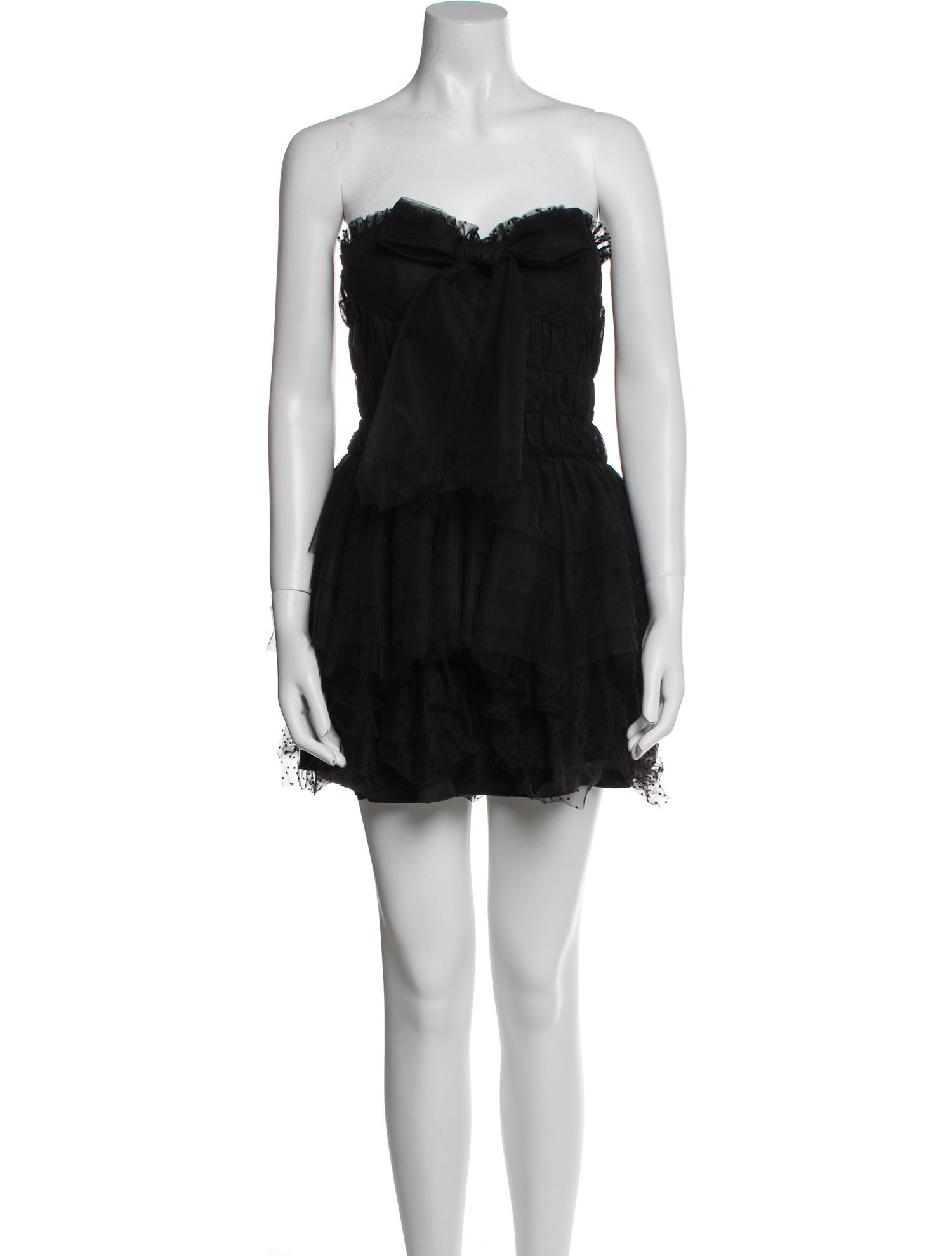 LoveShackFancy Strapless Mini Dress