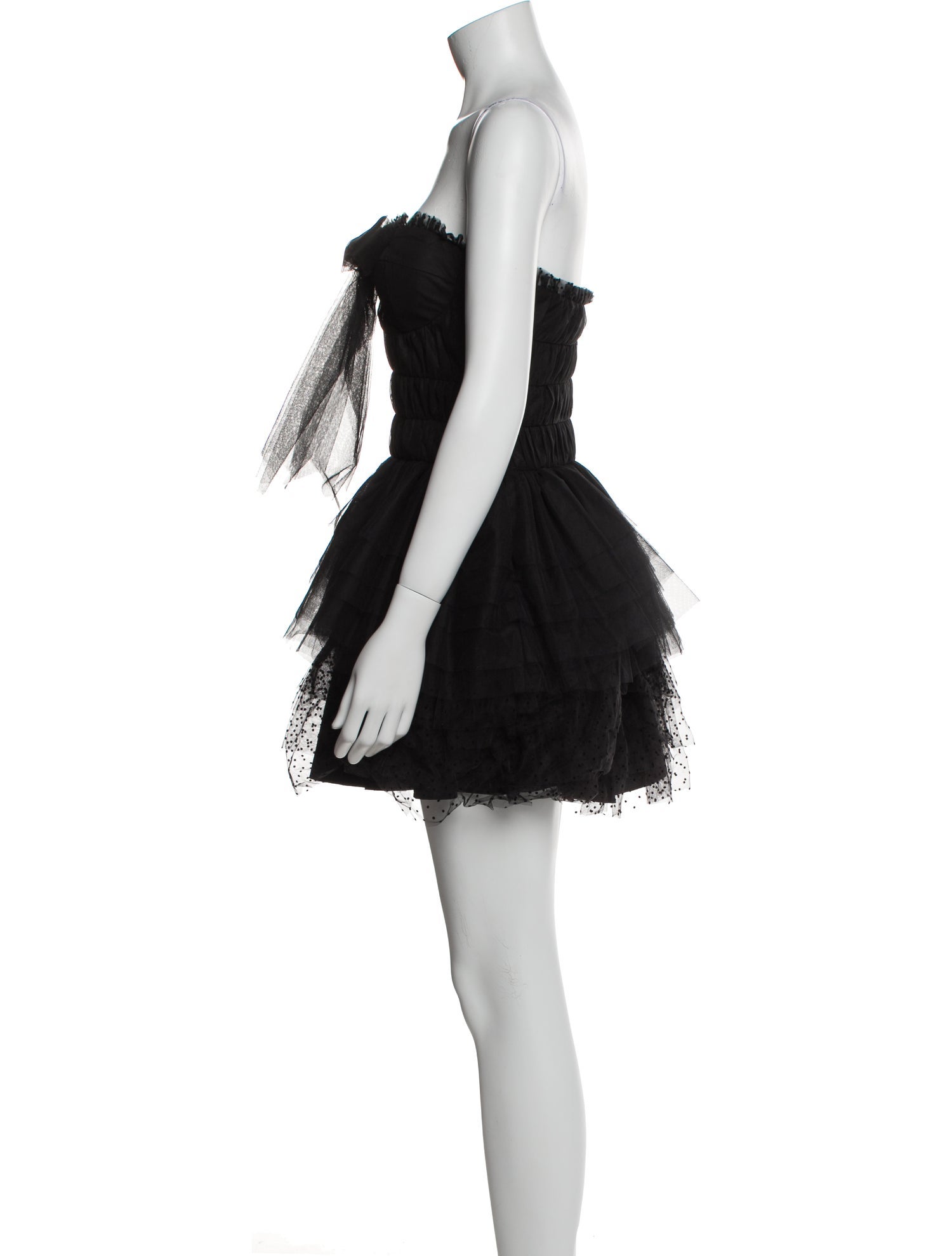 LoveShackFancy Strapless Mini Dress