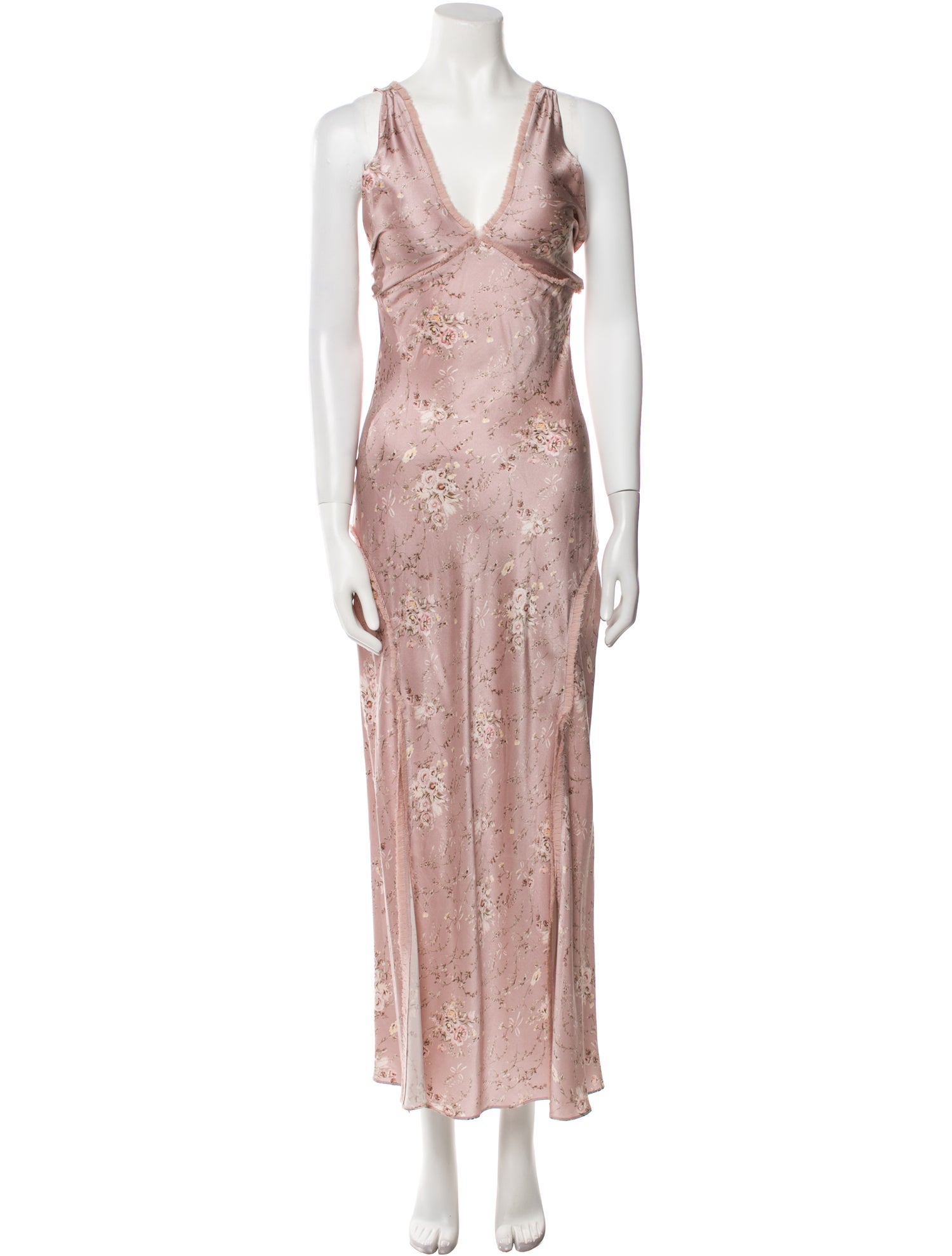 LoveShackFancy Silk Long Dress