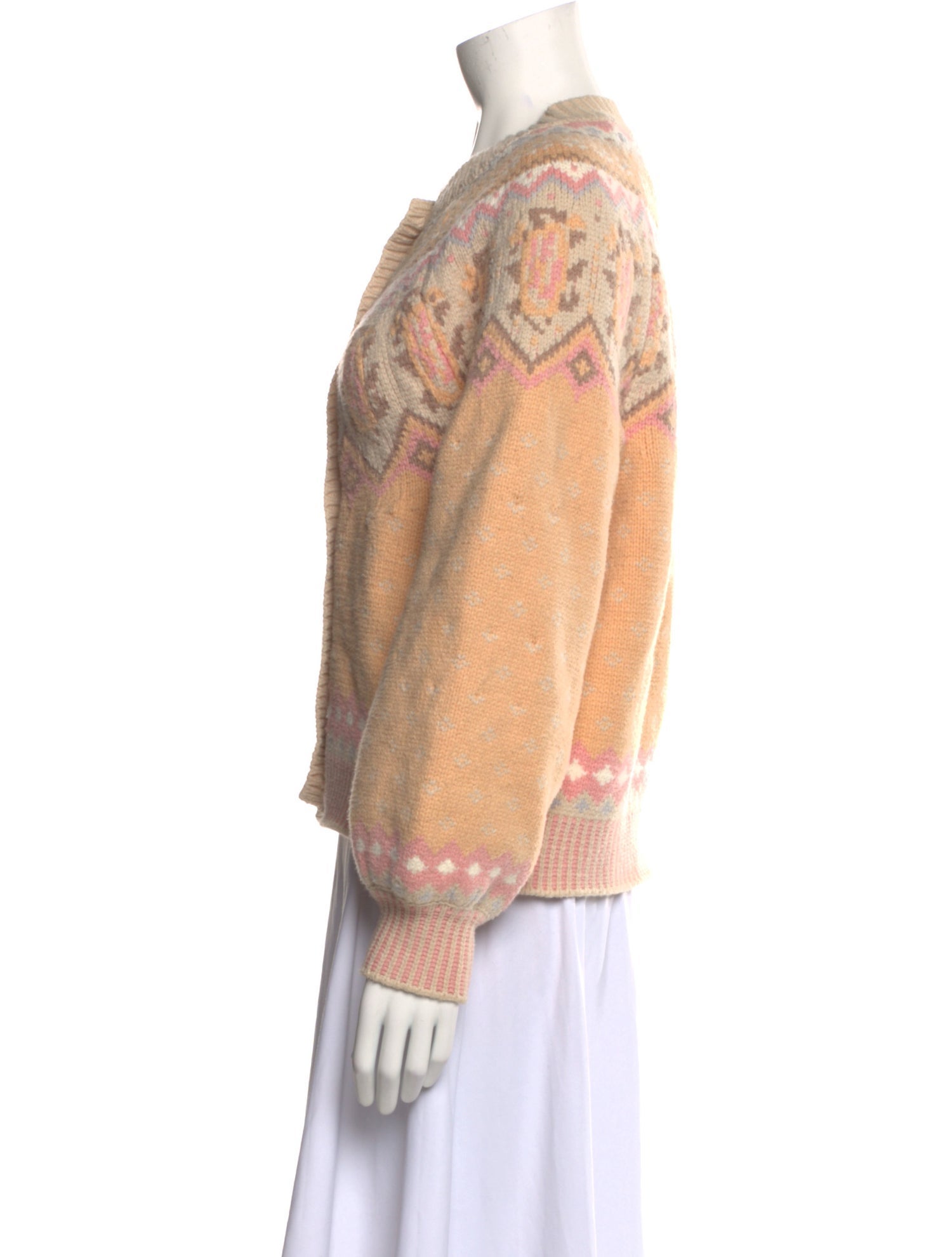 LoveShackFancy Printed Crew Neck Sweater