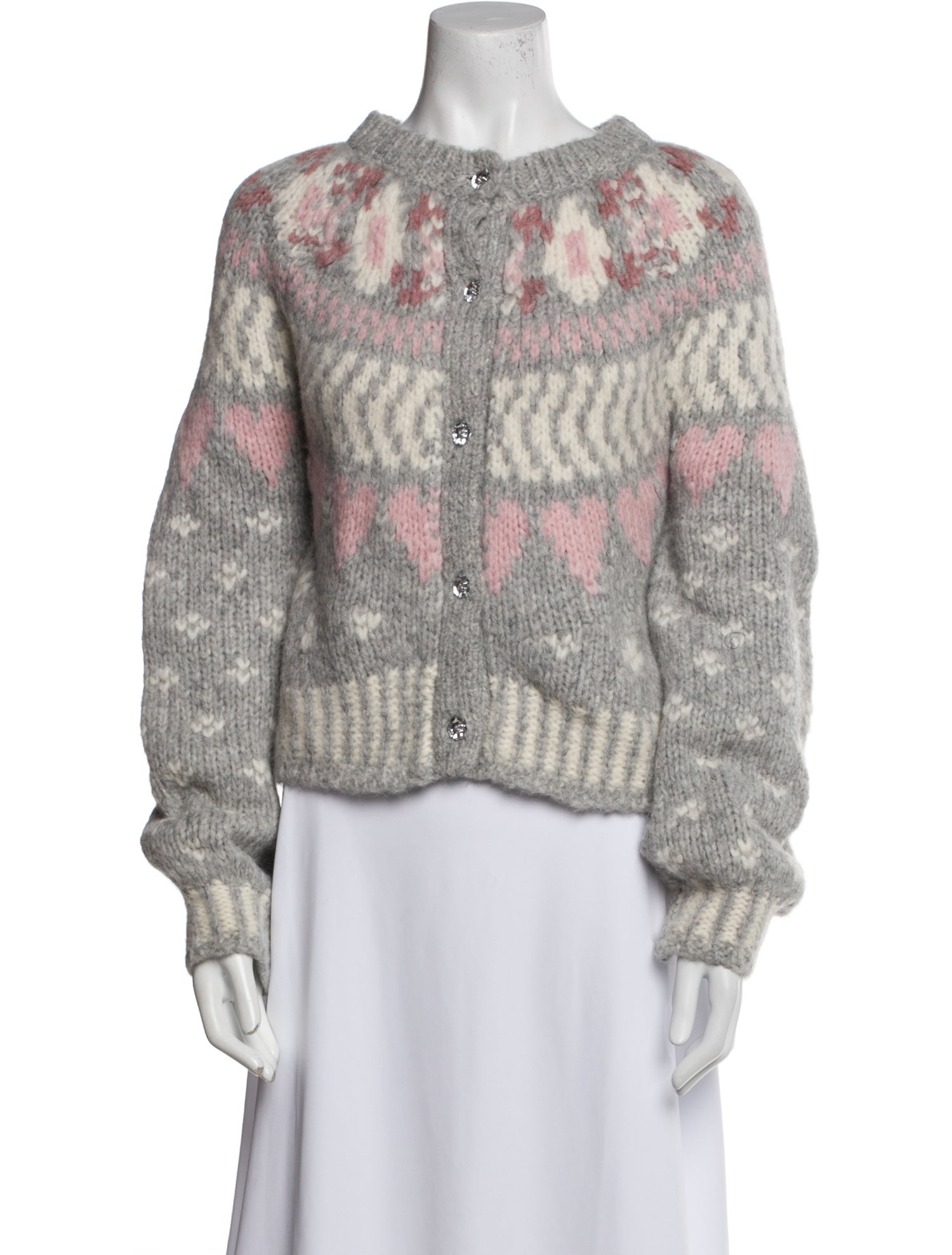 LoveShackFancy Alpaca Printed Sweater