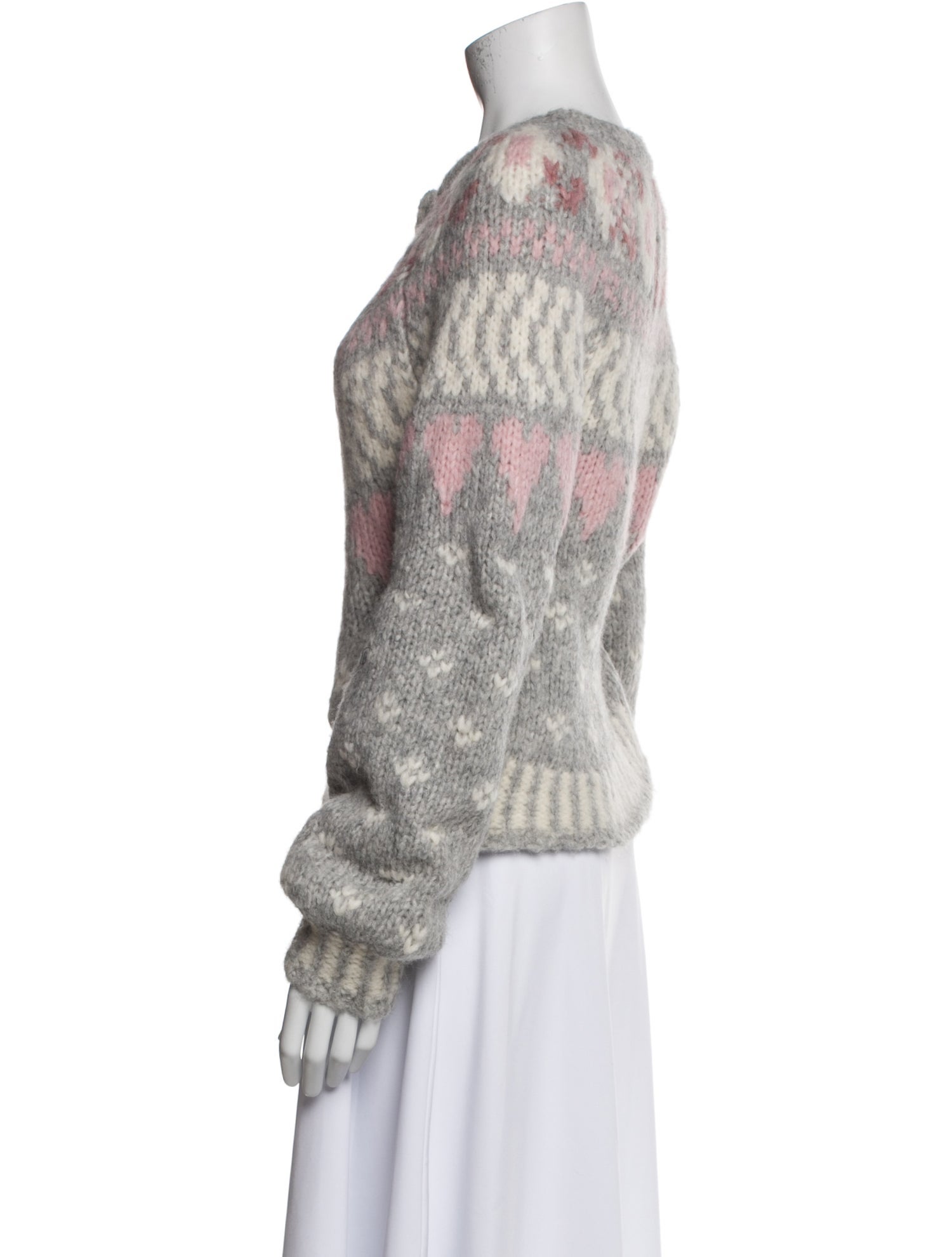 LoveShackFancy Alpaca Printed Sweater
