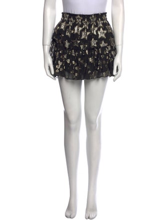LoveShackFancy Silk Mini Skirt