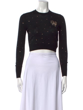 LoveShackFancy Wool Crew Neck Sweater