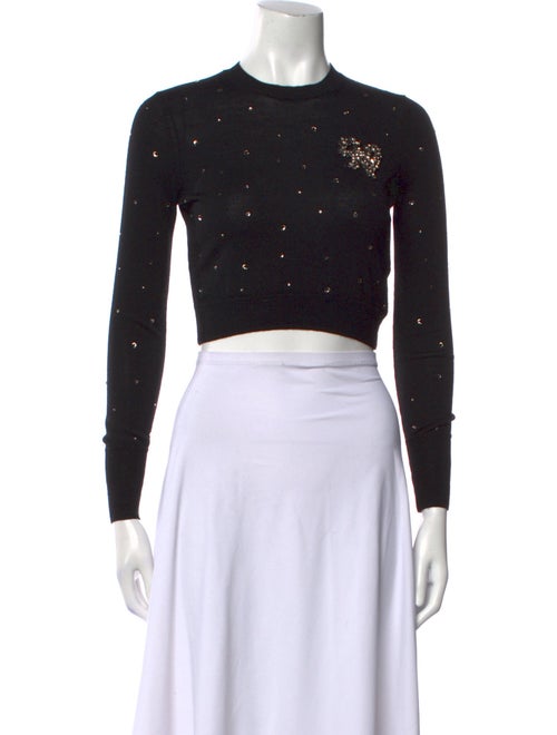 LoveShackFancy Wool Crew Neck Sweater