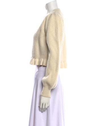 LoveShackFancy Wool V-Neck Sweater