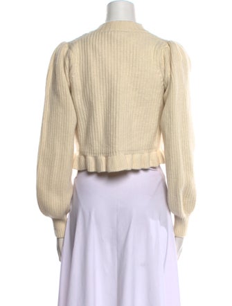 LoveShackFancy Wool V-Neck Sweater