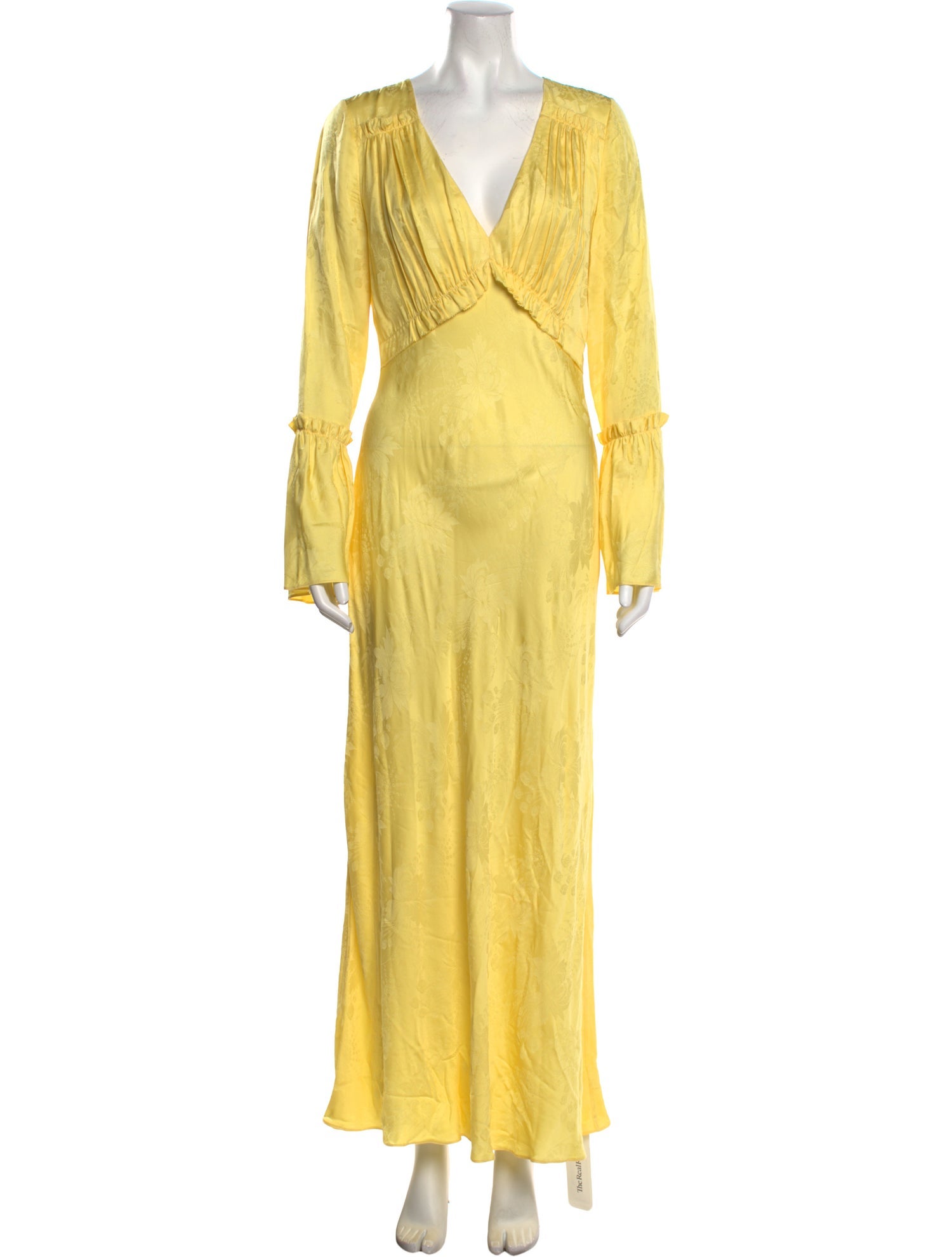 LoveShackFancy V-Neck Long Dress