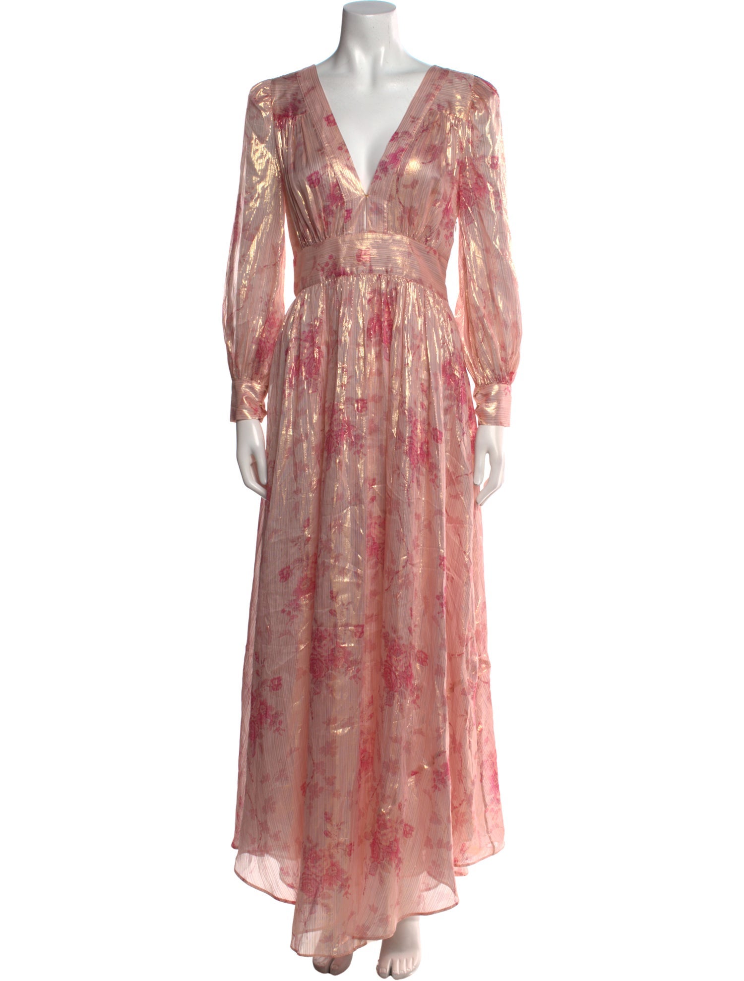 LoveShackFancy Silk Long Dress