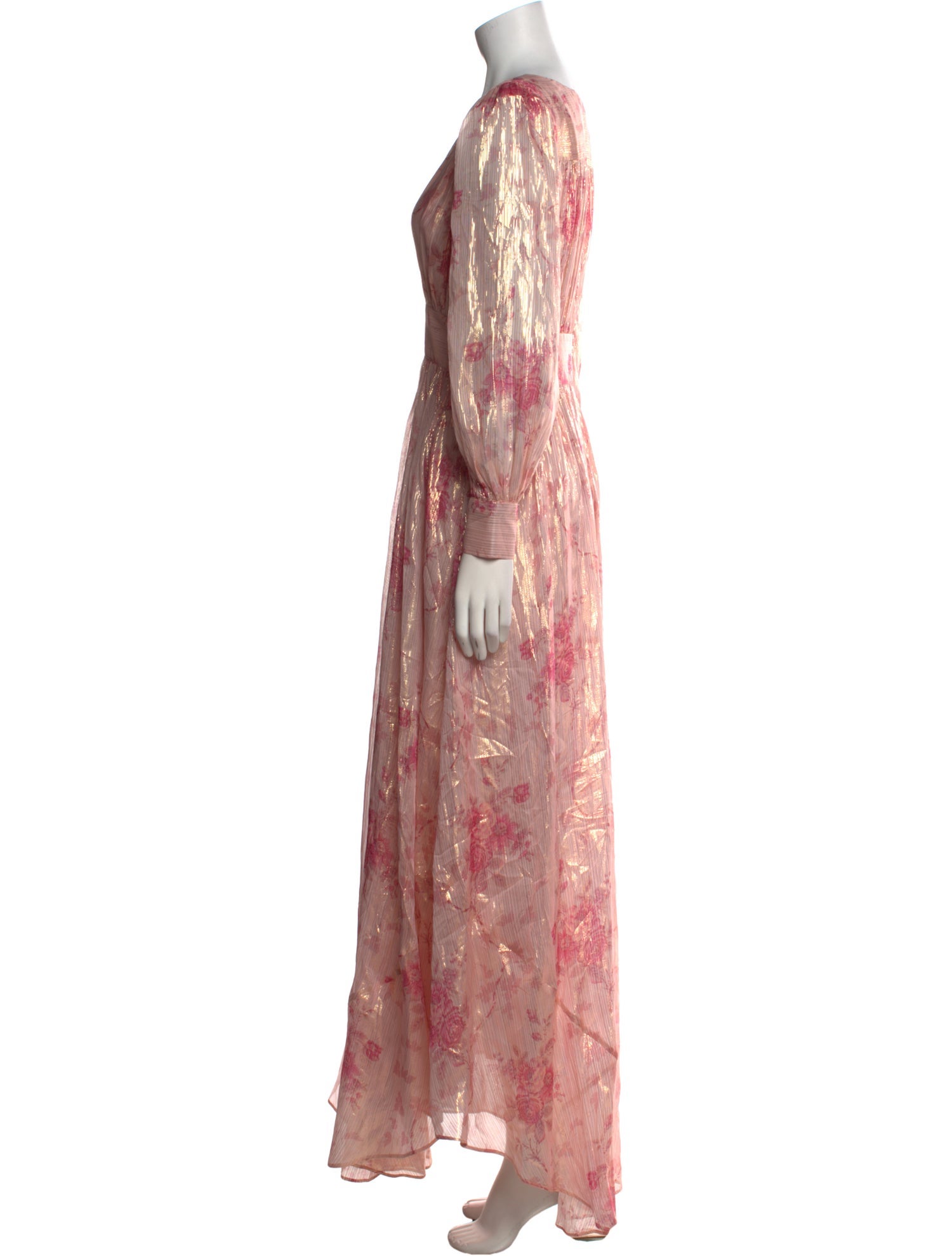 LoveShackFancy Silk Long Dress