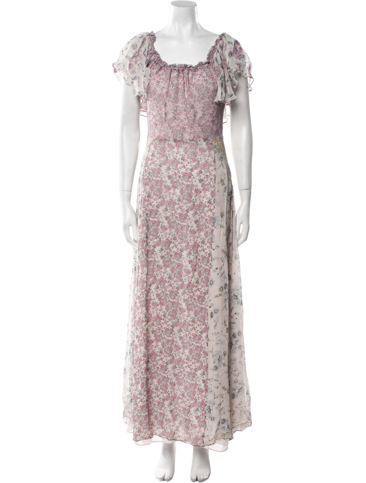 LoveShackFancy Silk Long Dress