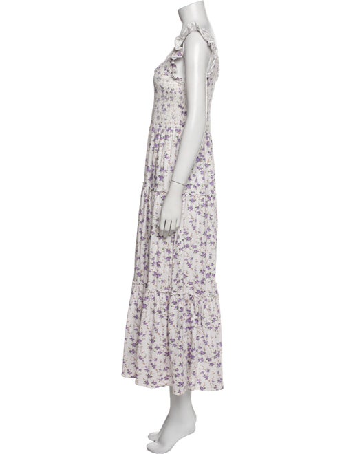 LoveShackFancy Floral Print Long Dress