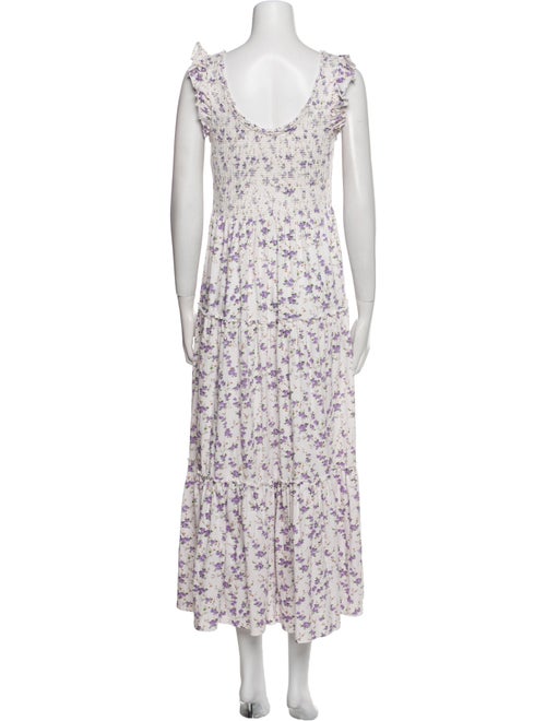 LoveShackFancy Floral Print Long Dress
