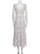 LoveShackFancy Floral Print Long Dress