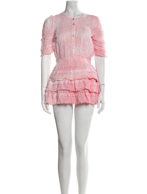 LoveShackFancy Printed Mini Dress