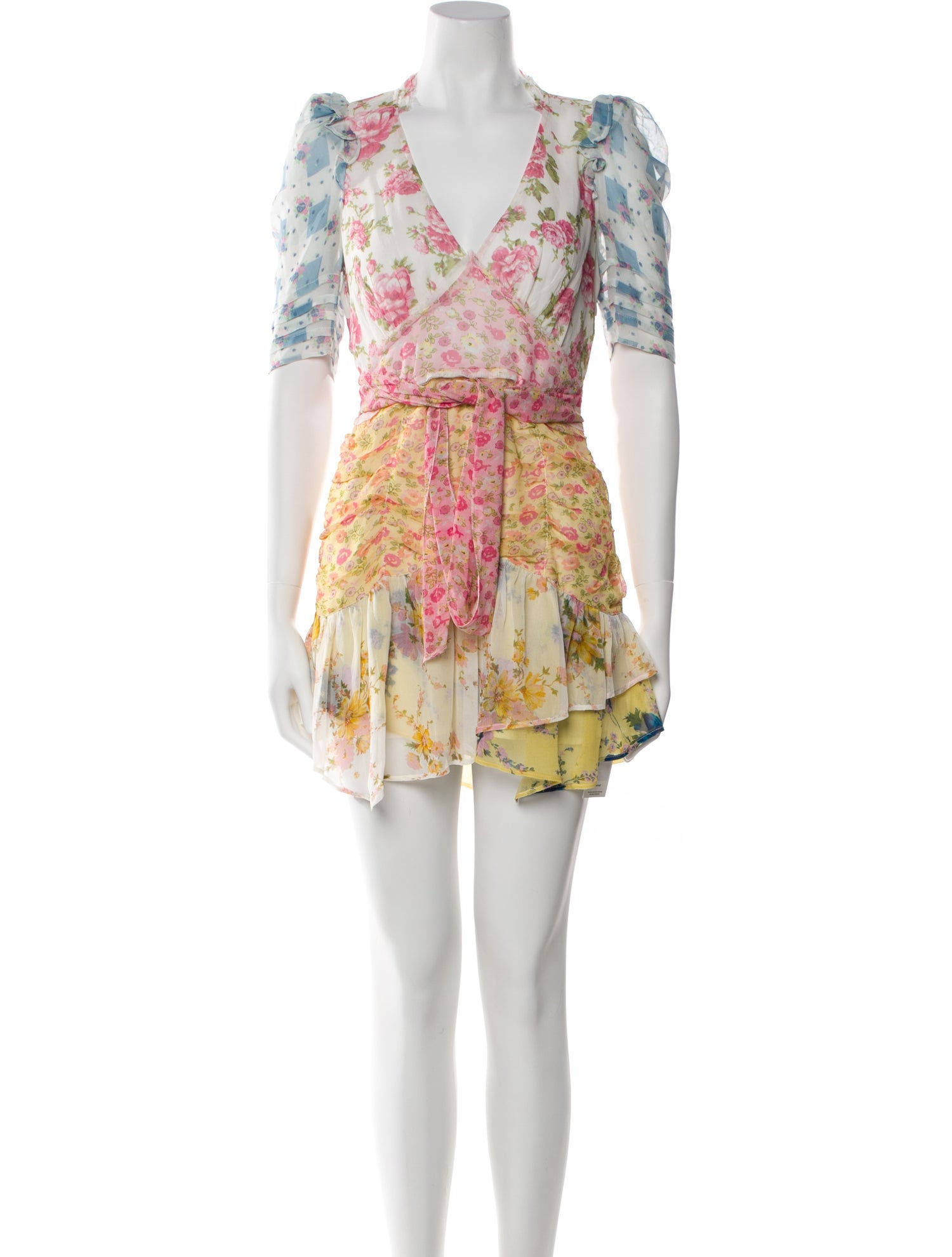 LoveShackFancy Silk Mini Dress