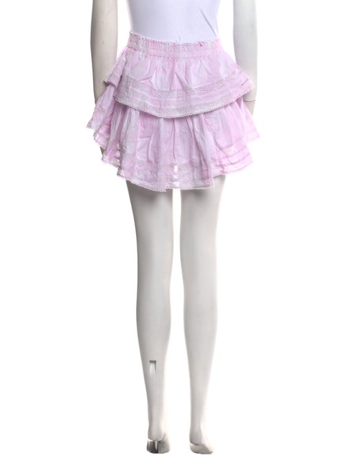 LoveShackFancy Pleated Accents Mini Skirt