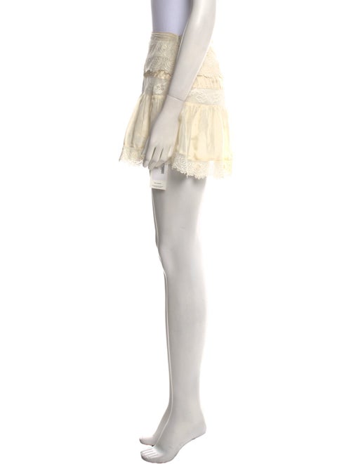 LoveShackFancy Silk Mini Skirt