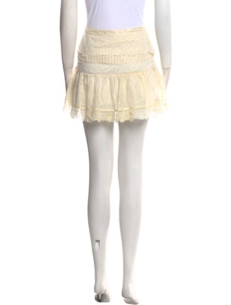 LoveShackFancy Silk Mini Skirt