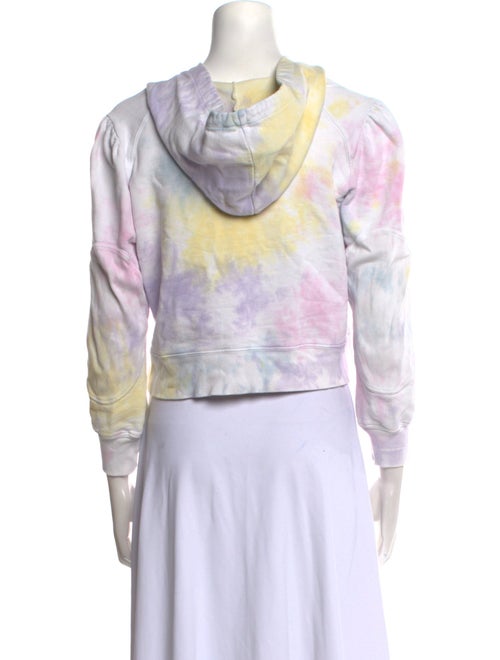 LoveShackFancy Tie-Dye Print Crew Neck Crop Top