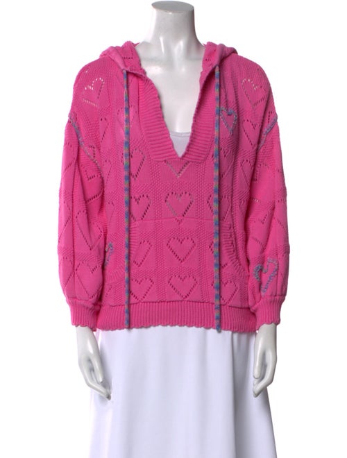 LoveShackFancy Printed V-Neck Blouse