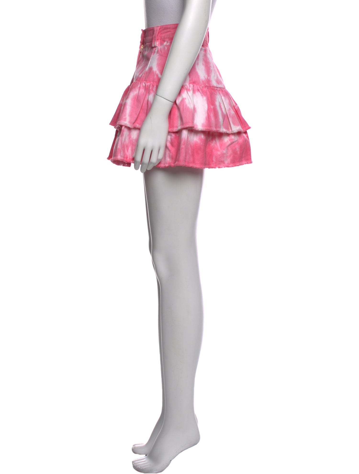 LoveShackFancy Tie-Dye Print Mini Skirt