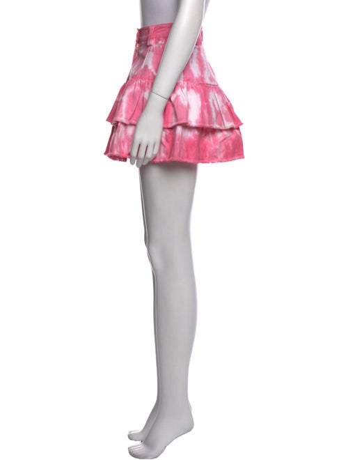 LoveShackFancy Tie-Dye Print Mini Skirt