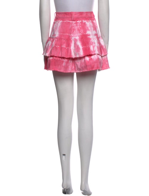 LoveShackFancy Tie-Dye Print Mini Skirt