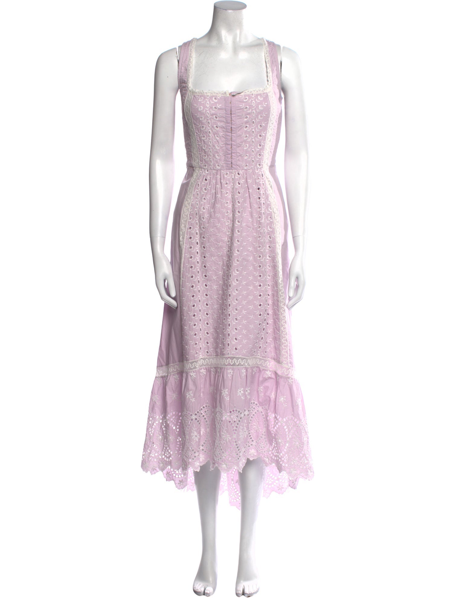 LoveShackFancy Square Neckline Long Dress w/ Tags