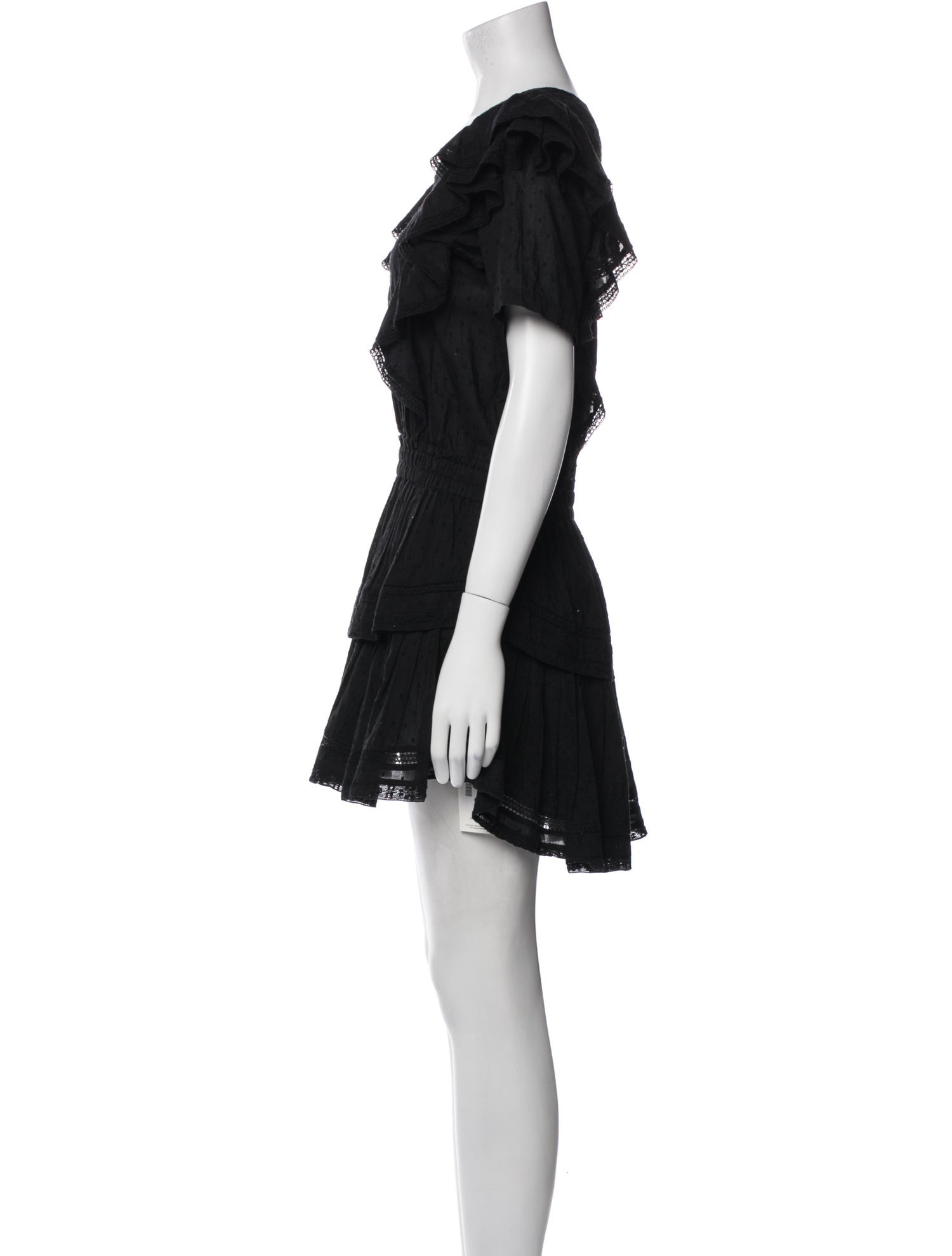 LoveShackFancy Scoop Neck Mini Dress