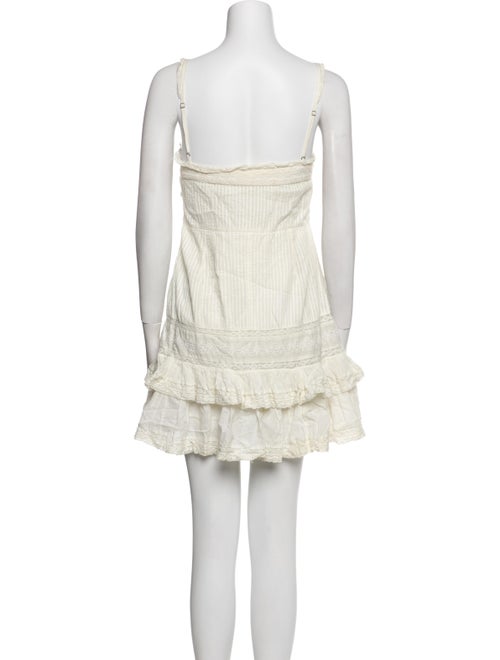 LoveShackFancy V-Neck Mini Dress