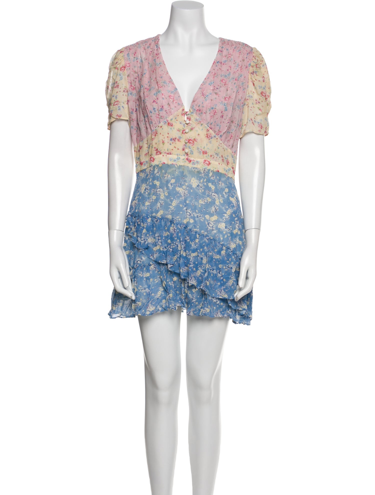 LoveShackFancy Silk Mini Dress