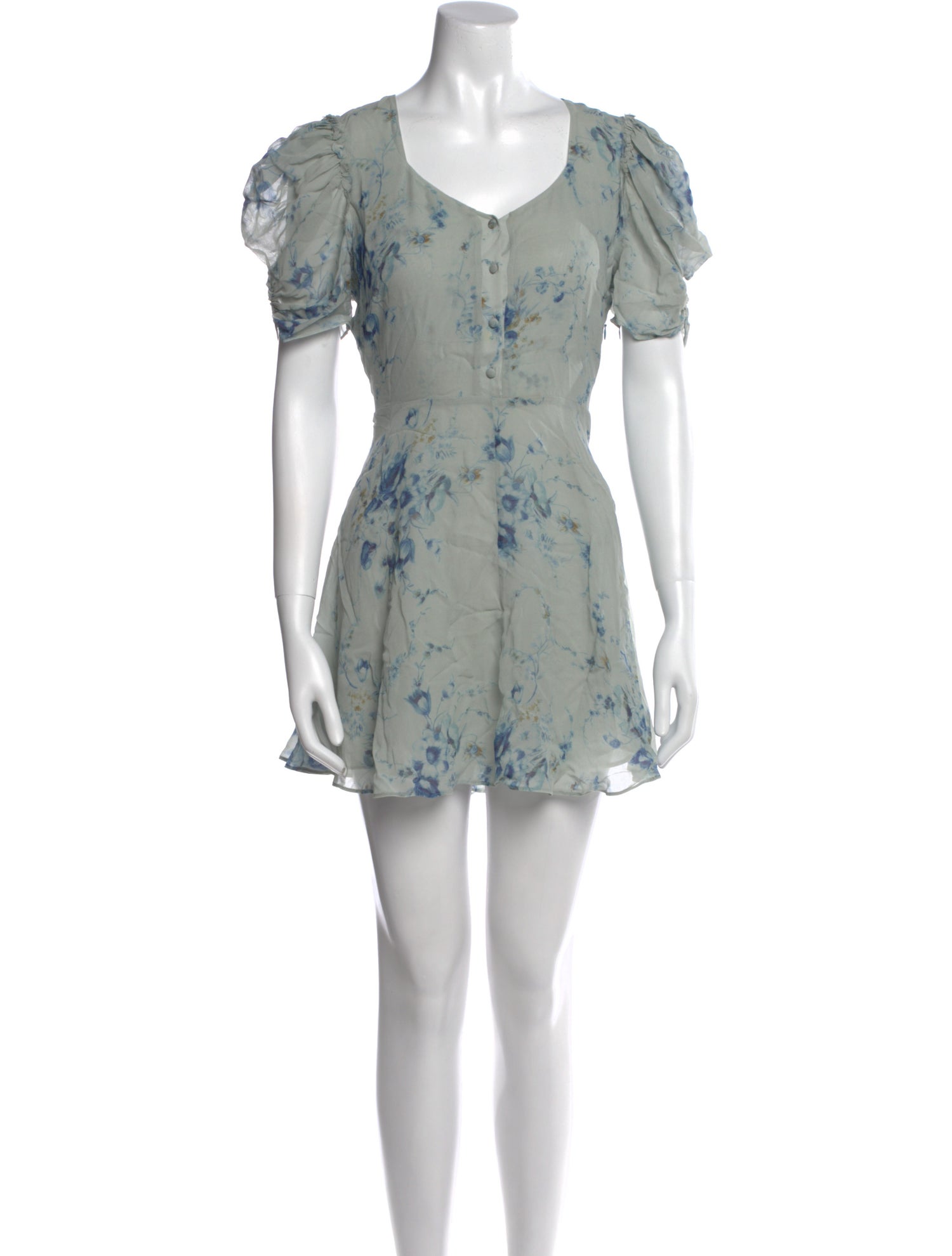 LoveShackFancy Silk Mini Dress