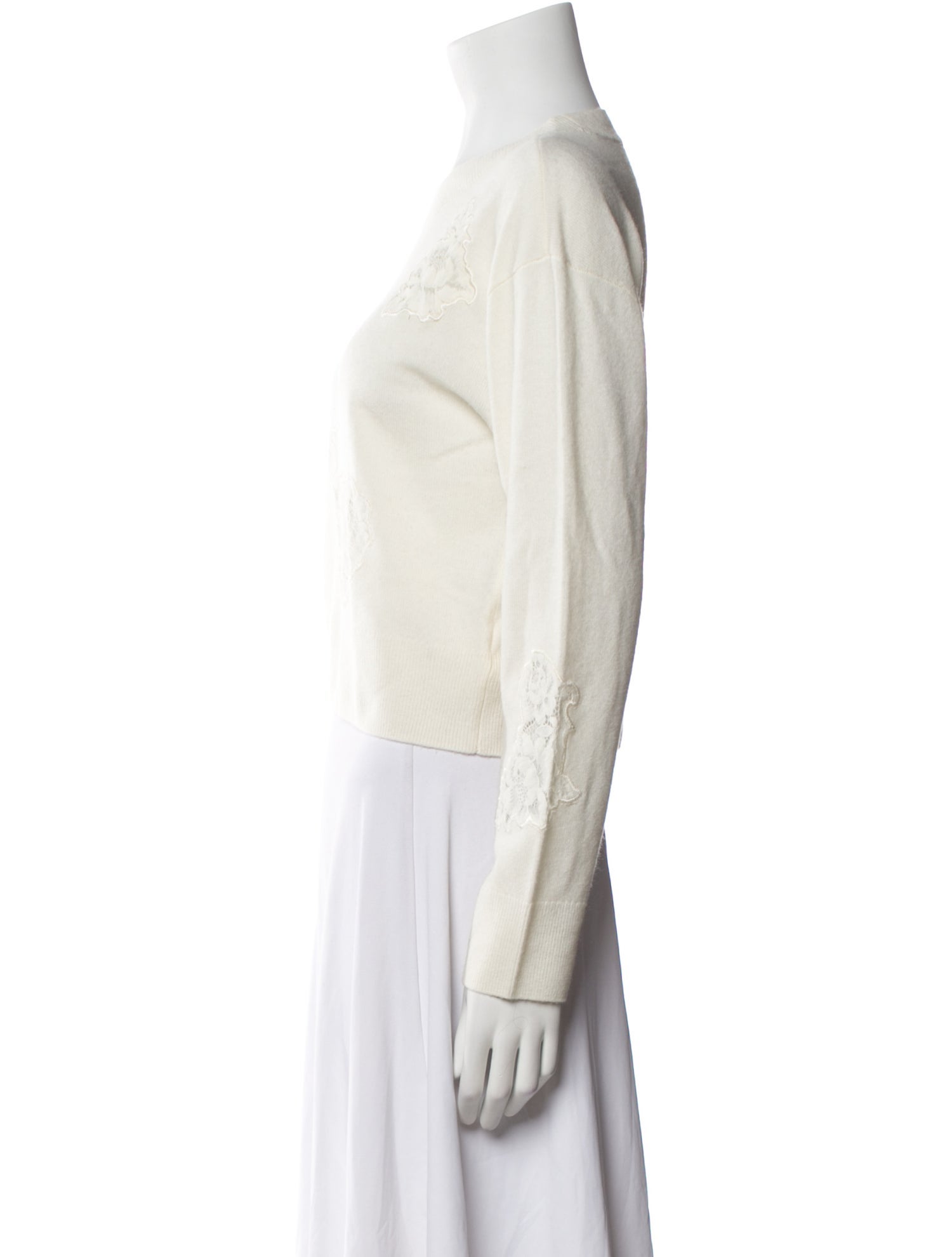 LoveShackFancy Wool Crew Neck Sweater