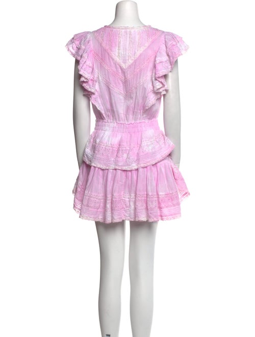 LoveShackFancy V-Neck Mini Dress