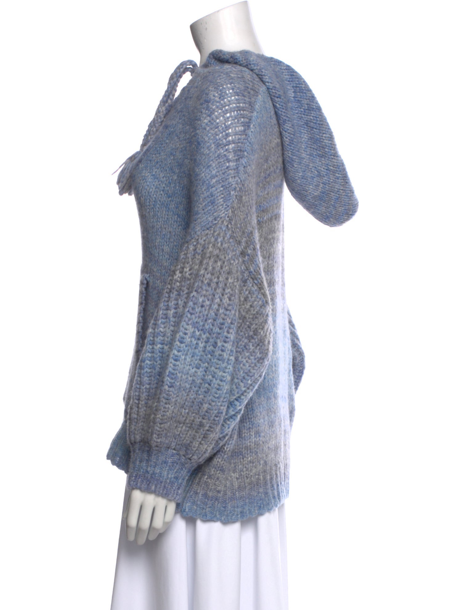 LoveShackFancy Merino Wool Tie Neck Sweater